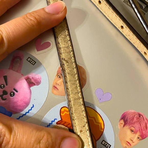 MICHAEL Michael Kors Dark Brown and Gold Crossbody Bag - Picture 4 of 9